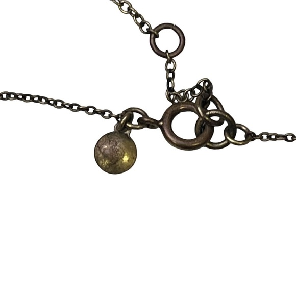 J Crew Art Deco Metal Charm Necklace - Picture 4 of 6